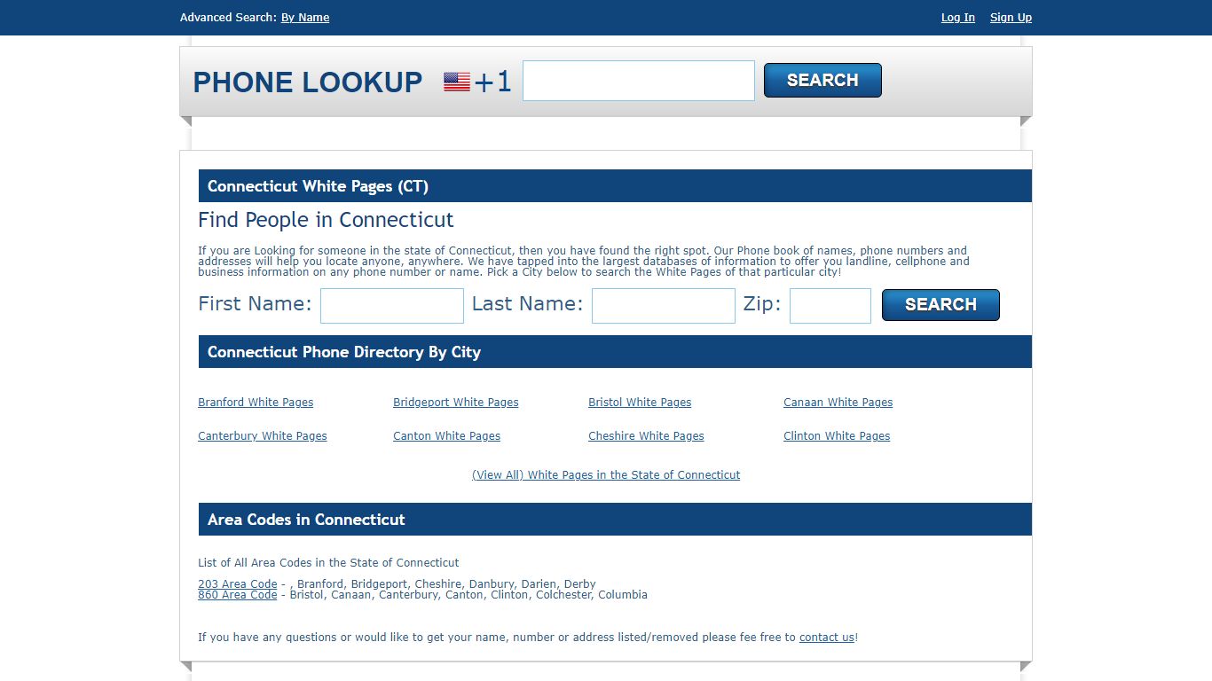 Connecticut White Pages - CT Phone Directory Lookup