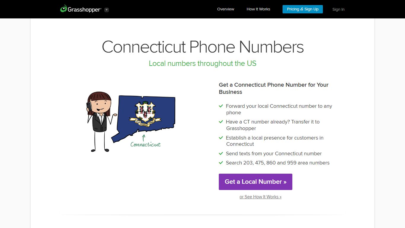 Connecticut (CT) Phone Numbers - Local Area Codes 203, 475, 860 and 959